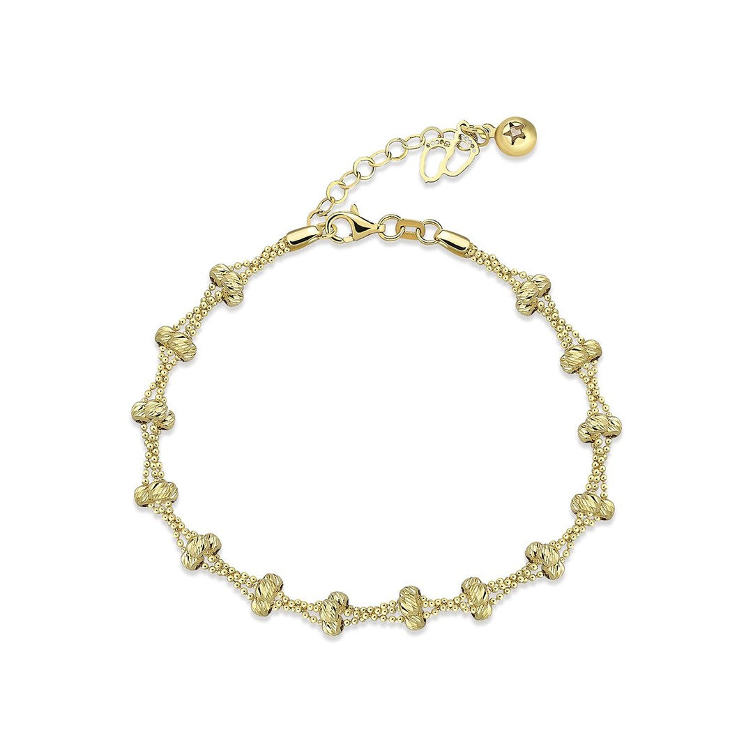 Tam Sıra Dorika Altın Bileklik