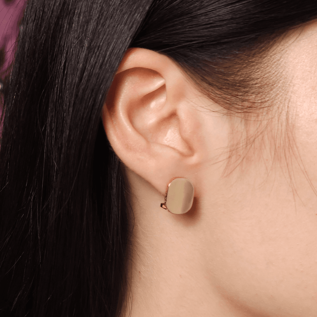 Taşsız İçbükey Altın Küpe