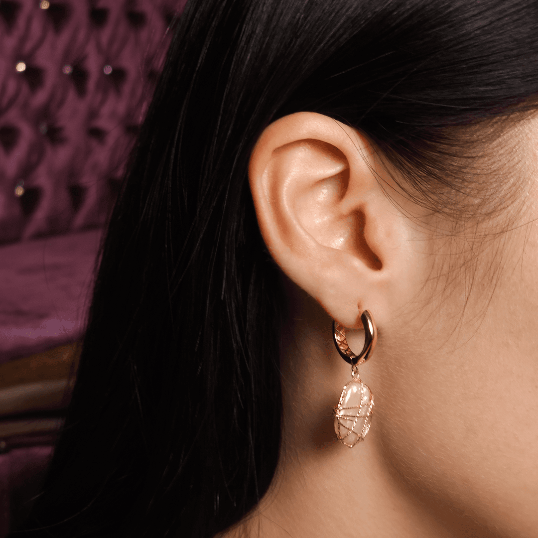 Şık İnci Altın Küpe