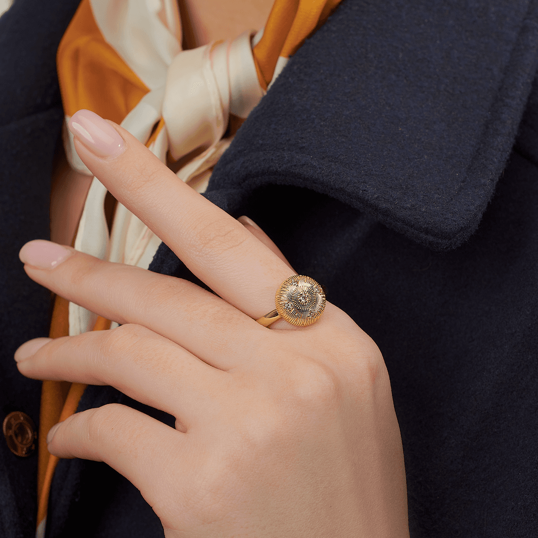 Tesoro Dokulu Altın Yüzük