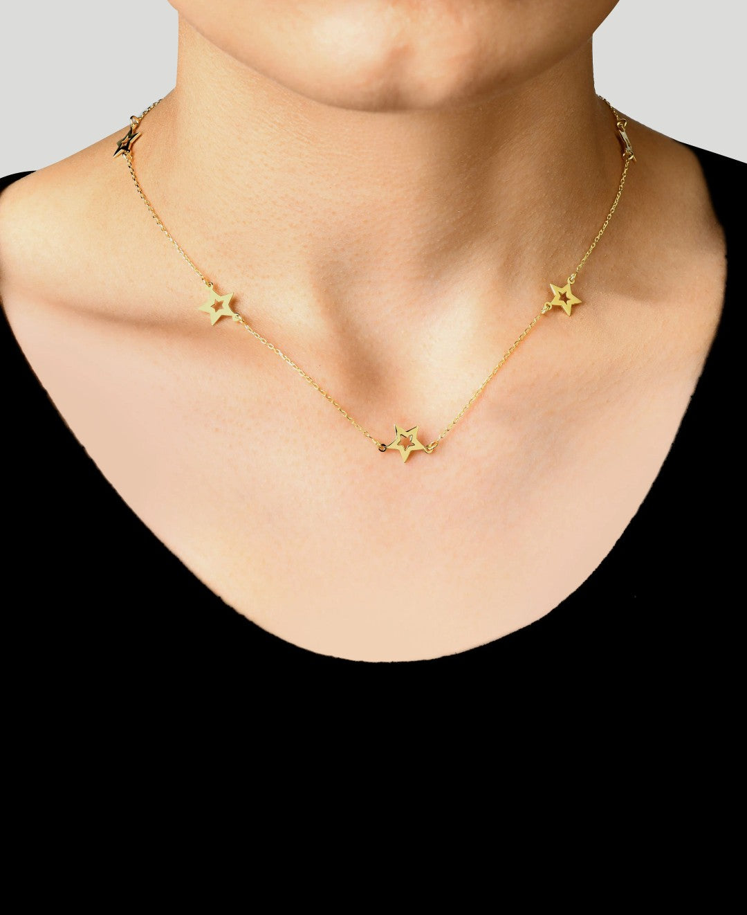 Beş Yıldız Altın Kolye