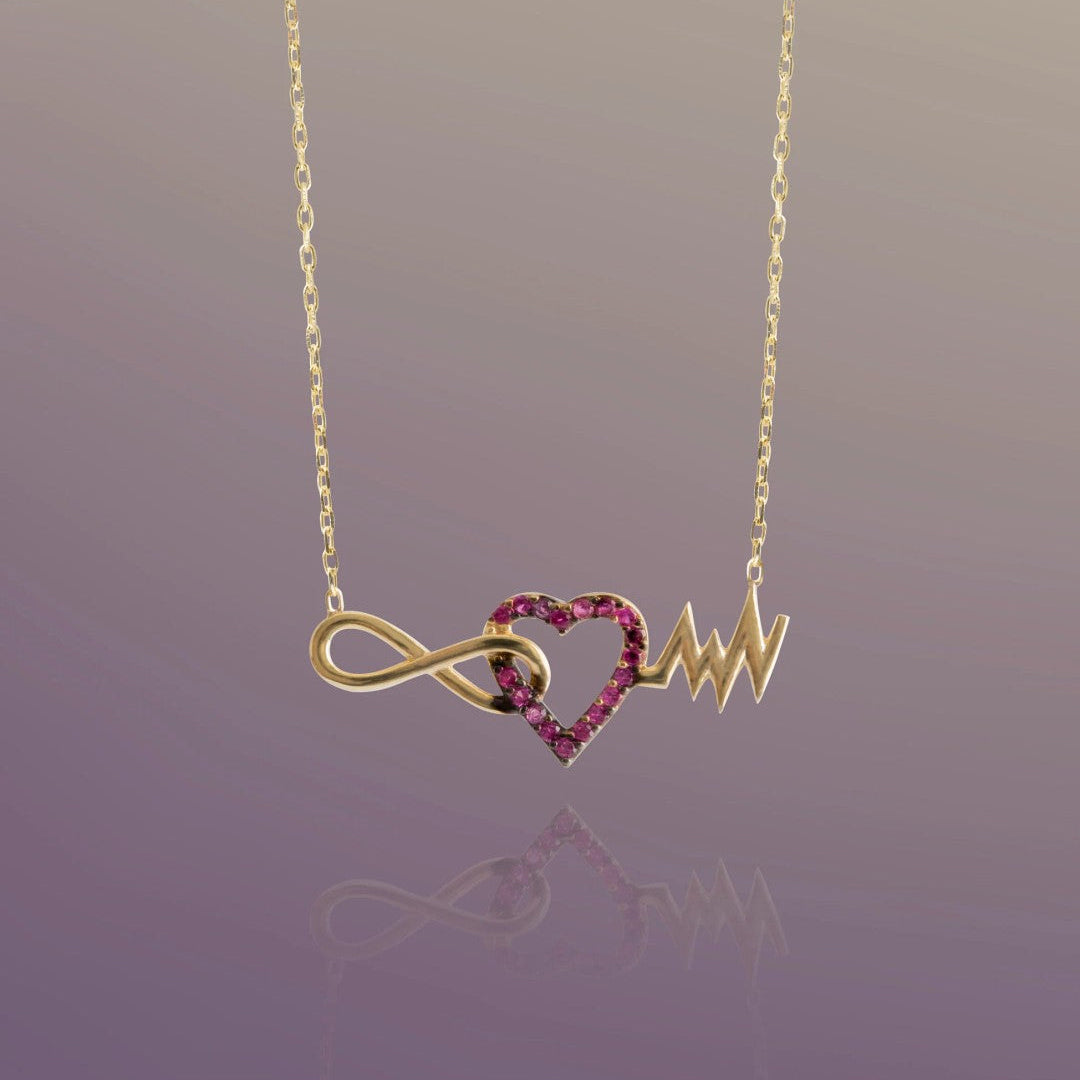 Sonsuzluk Aşk Altın Kolye