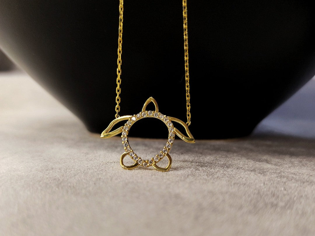 Kaplumbağa Altın Kolye