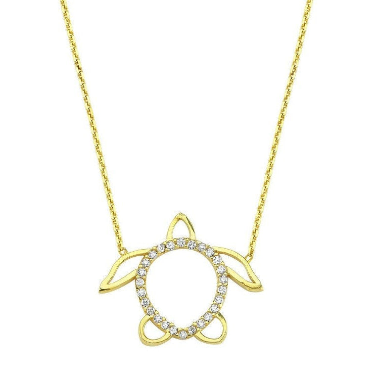 Kaplumbağa Altın Kolye