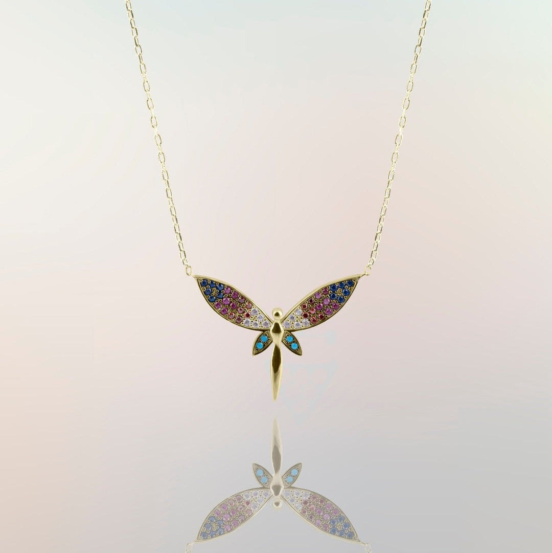 Zarif Yusufçuk Altın Kolye