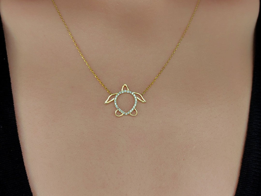 Kaplumbağa Altın Kolye