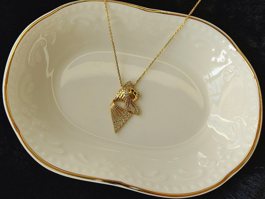 Koi Balığı Altın Kolye