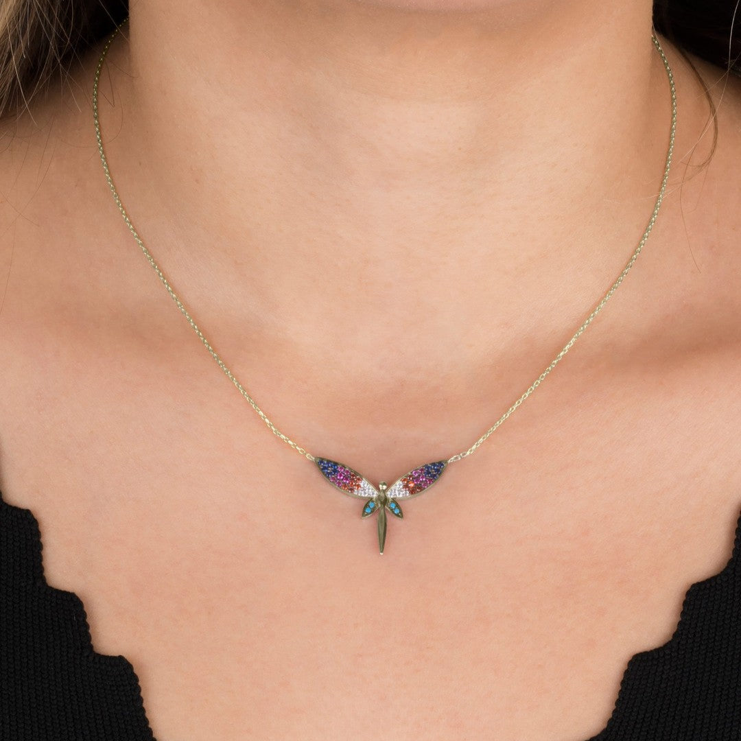 Zarif Yusufçuk Altın Kolye