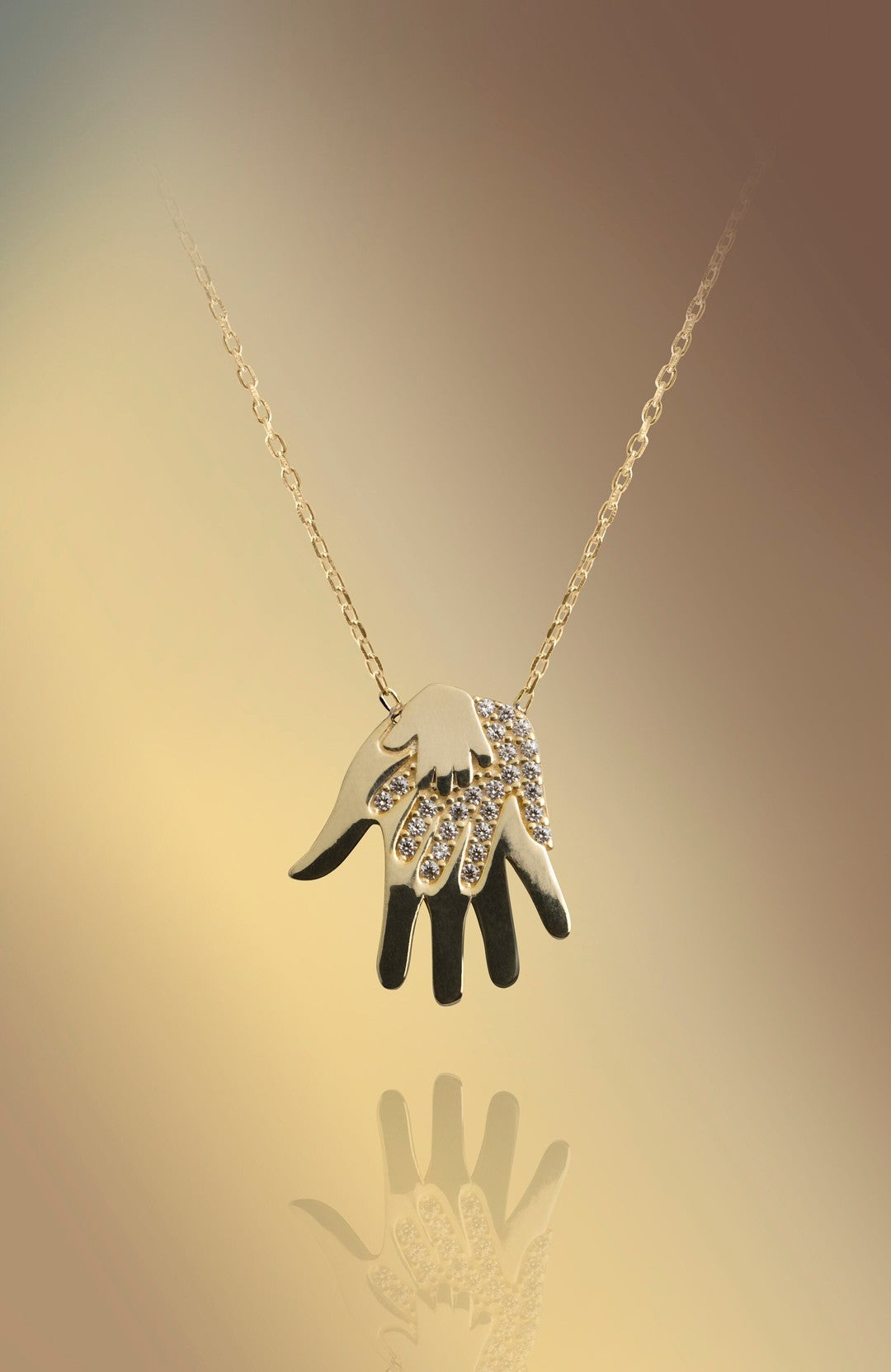 Anne Ve Çocuk Altın Kolye