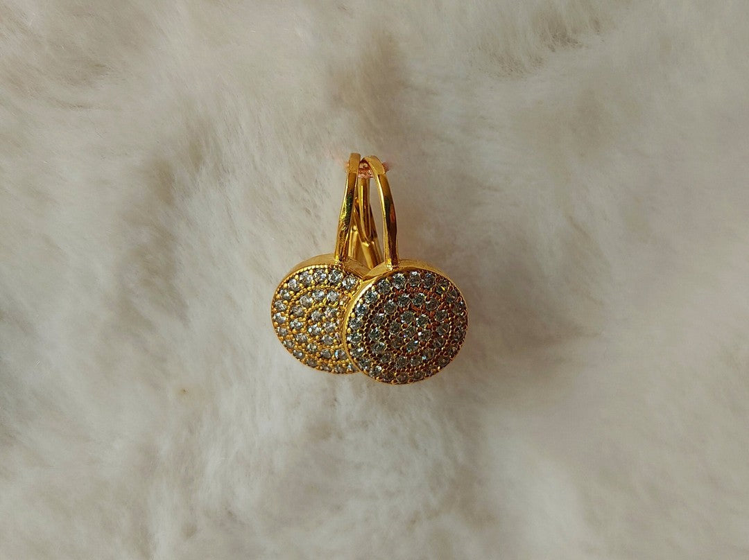 Şık Lever-Back Altın Küpe