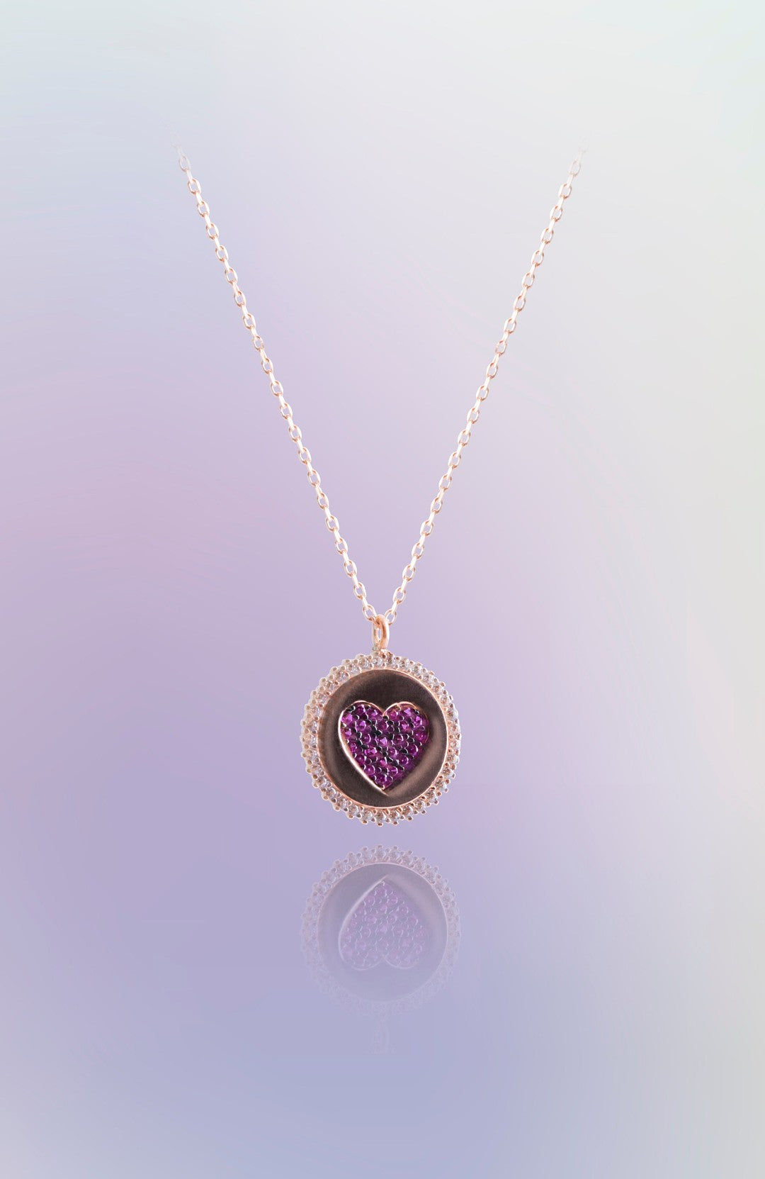 Zarif Kalp Altın Kolye