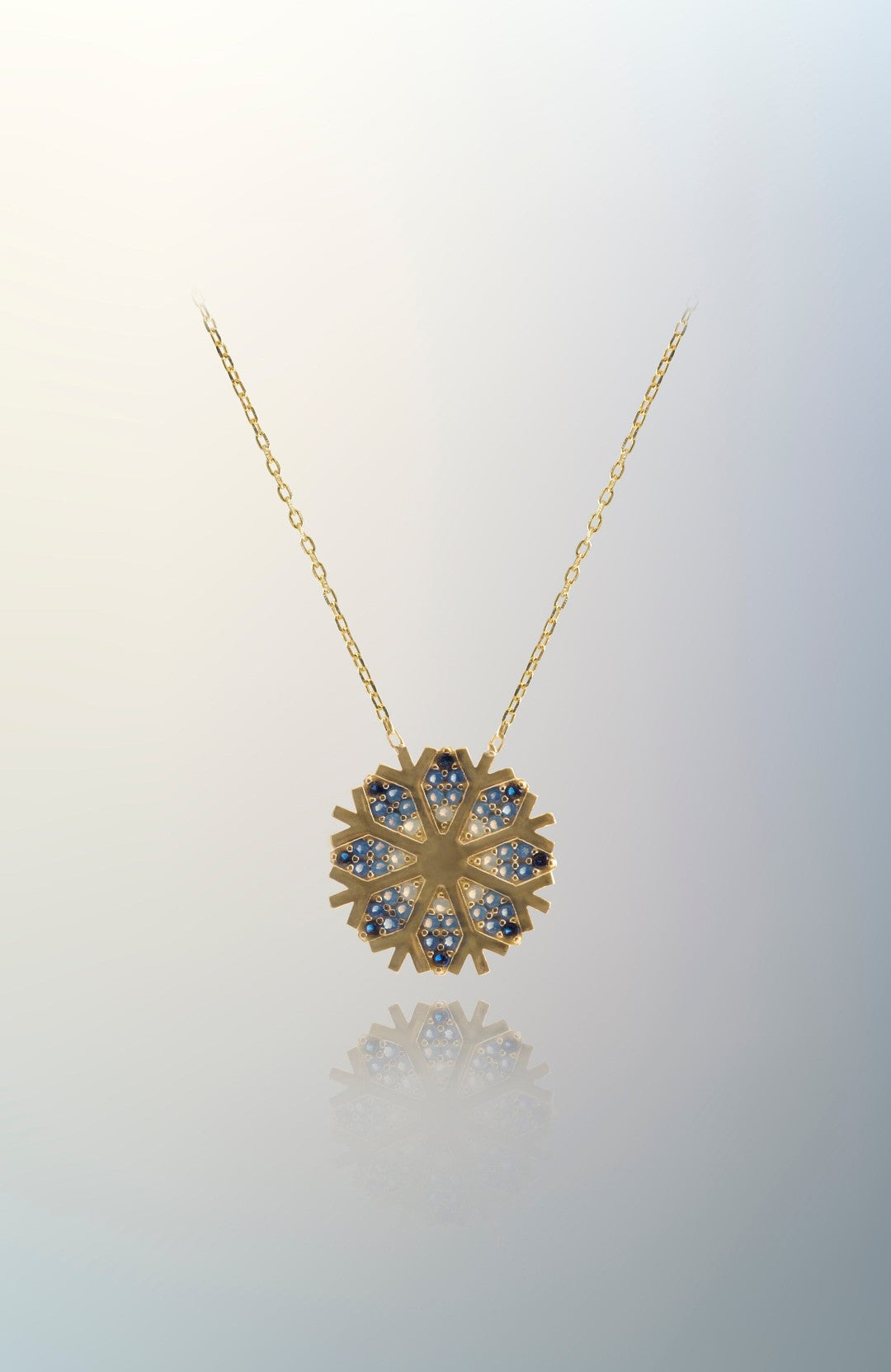 Kar Tanesi Altın Kolye