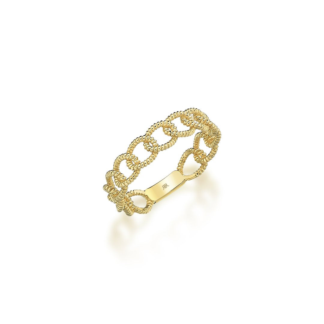 Gio Sıralı Halka Altın Yüzük