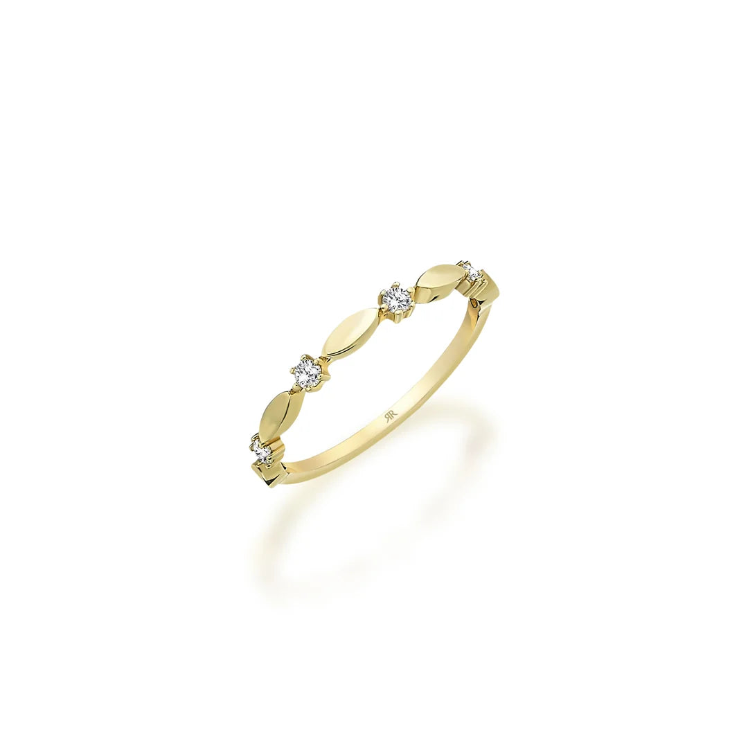 Mira Dört Taşlı Altın Yüzük