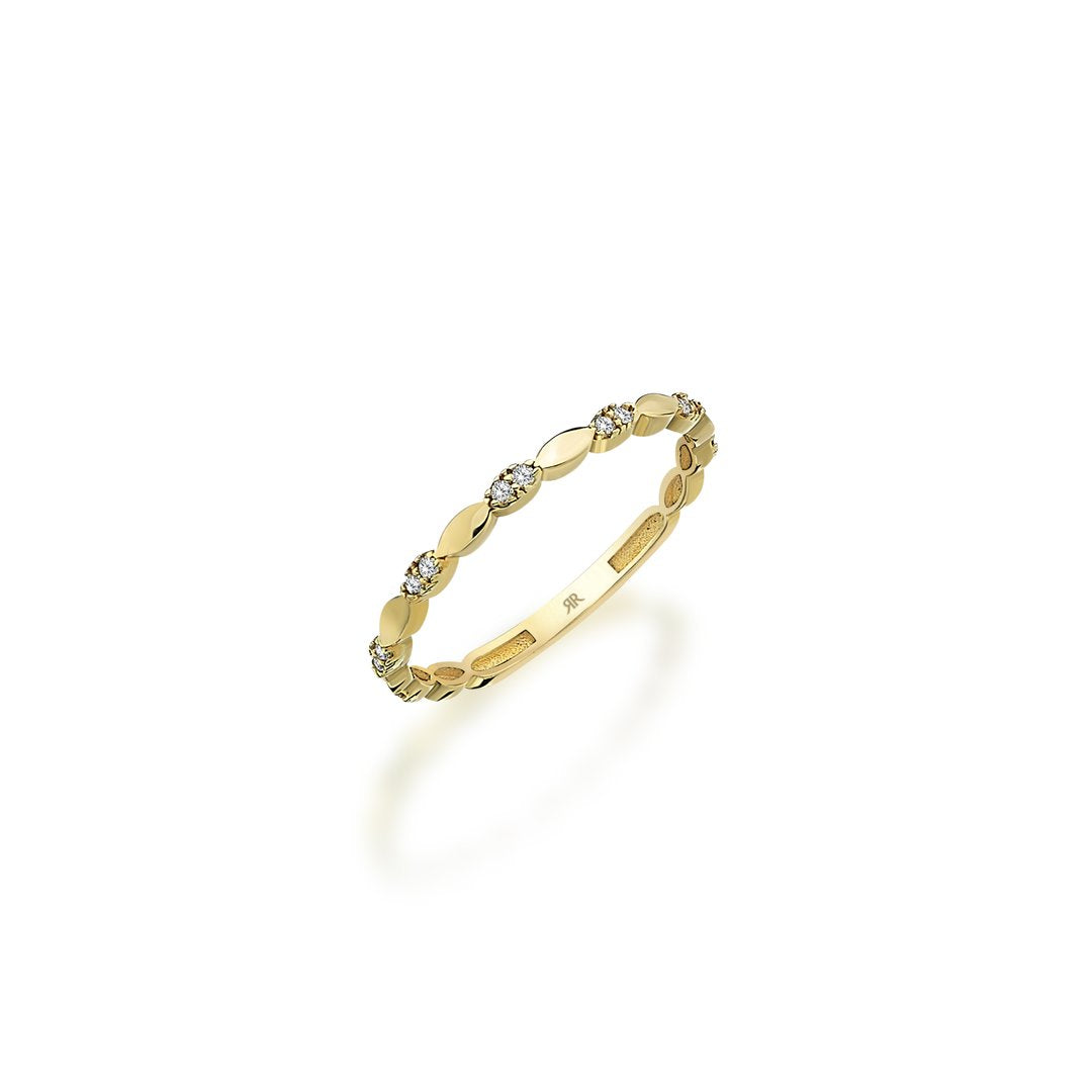 Mira Çok Taşlı Altın Yüzük