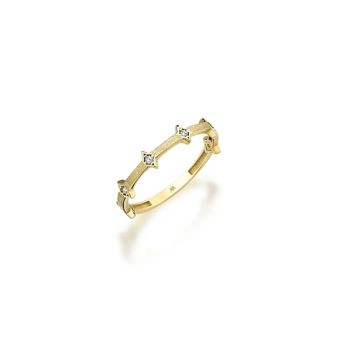 Luce Yıldız Taşlı Altın Yüzük