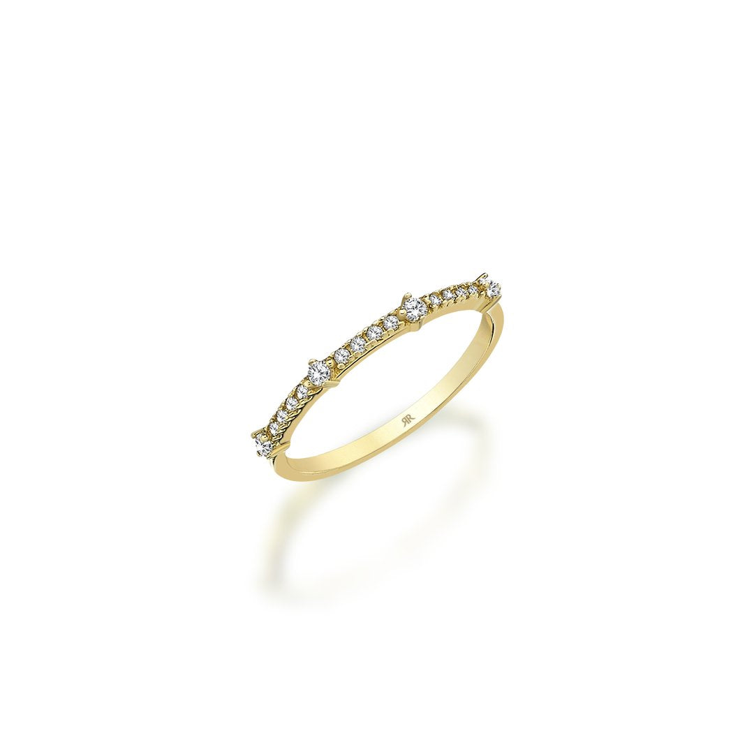 Aura Taşlı Altın Yüzük