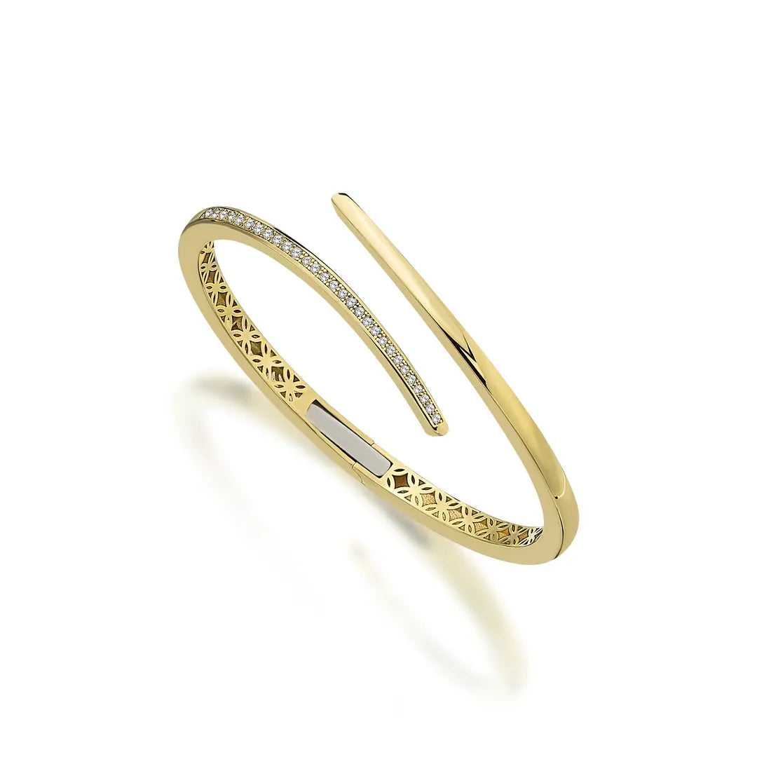 Elegante Taşlı Zarif Altın Bileklik